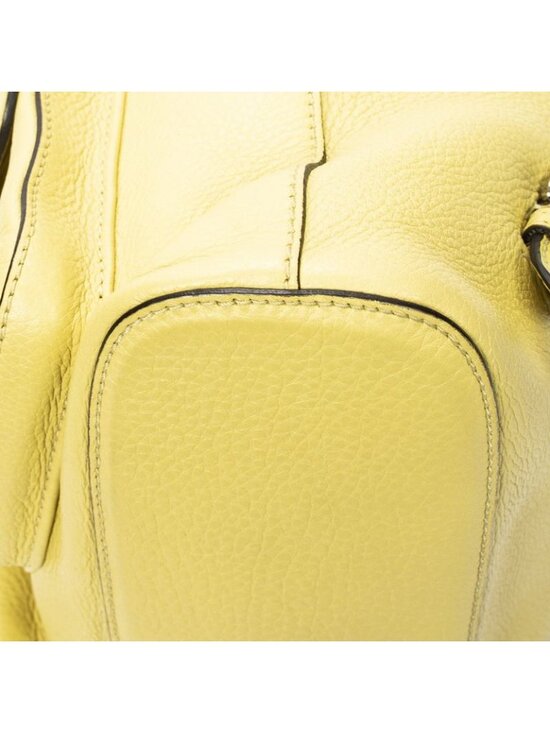 Gucci Bamboo Backpack Tassel Yellow Grain Calfskin Leather main image 7